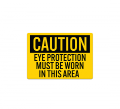 PPE Eye Protection Decal (Non Reflective)