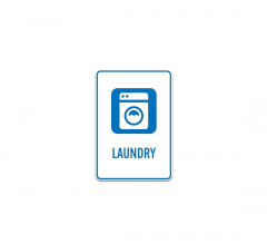 Washing Machine Laundry Plastic Sign