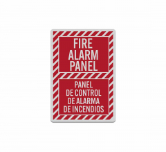 Bilingual Fire Alarm Control Panel Decal (Reflective)