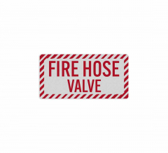 Fire Hose Valve Decal (Reflective)