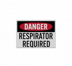Respirator Required Decal (Reflective)