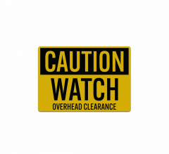 Watch Overhead Clearance Decal (Reflective)