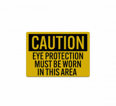 PPE Eye Protection Decal (Reflective)