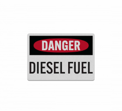 Danger Diesel Fuel Decal (Reflective)