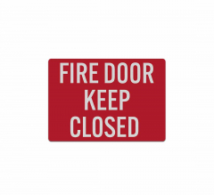 Fire Door Keep Closed Decal (Reflective)
