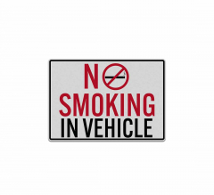 Smoking Prohibited In This Vehicle Decal (Reflective)