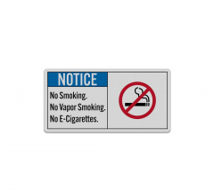 No Vapor Smoking Decal (Reflective)