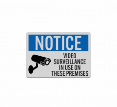 Notice Video Surveillance Decal (Reflective)