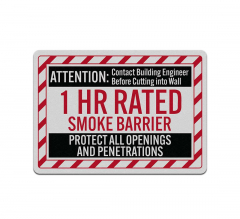 Smoke Barrier Protect Decal (Reflective)