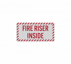 Fire Riser Inside Decal (Reflective)
