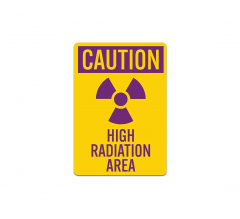 High Radiation Area Decal (Non Reflective)