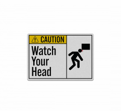 OSHA Watch Your Head Decal (Reflective)