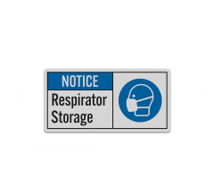 Respirator Storage Decal (Reflective)