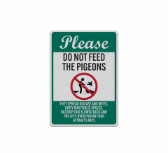 Please Do Not Feed The Pigeons Decal (Reflective)