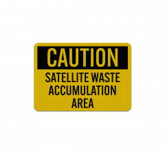 Satellite Waste Accumulation Decal (Reflective)