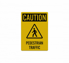 OSHA Pedestrian Traffic Decal (Reflective)