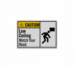 ANSI Low Ceiling Watch Your Head Decal (Reflective)