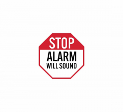 Security Stop Alarm Will Sound Decal (Reflective)