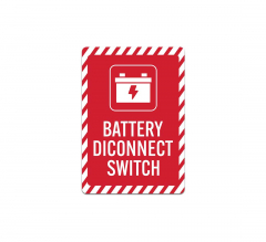 Battery Disconnect Switch Decal (Non Reflective)