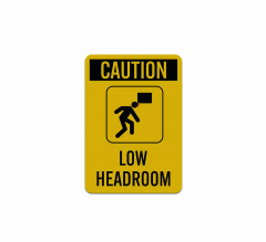OSHA Caution Watch Your Head Aluminum Sign (Reflective)