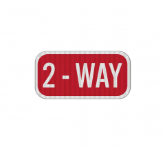 Stop 2 Way Aluminum Sign (EGR Reflective)
