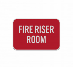 Fire Riser Room Aluminum Sign (Reflective)