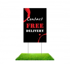 Contact Free Delivery Yard Signs (Non Reflective)