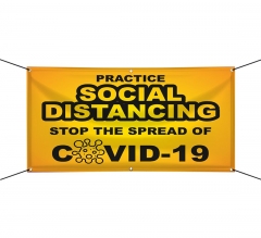 Practice Social Distancing Stop The Spread Vinyl Banners