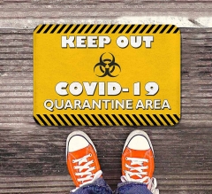 Keep Out Covid-19 Quarantine Area Indoor Floor Mats