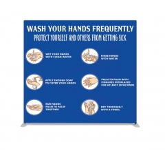 Wash your Hands Frequently Straight Pillow Case Backdrop