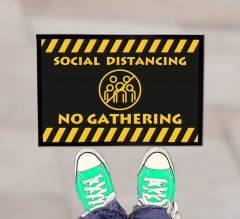 Social Distancing No Gathering Outdoor Floor Mats