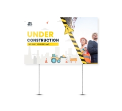 Cheap Contractor Signs - Reflective