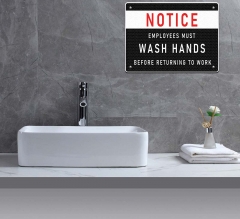Notice Employees Must Wash Hands Compliance signs