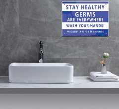 Stay Healthy Germs Everywhere Wash your Hands Compliance signs