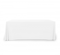 6' Pleated Table Covers - White