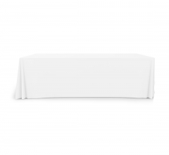 8' Convertible/Adjustable Table Covers - White