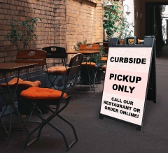Curbside Pick Up Only Signicade Black