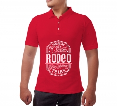 Men's Red Polo Shirt - Printed