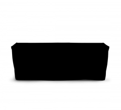 8' Fitted Table Covers - Black