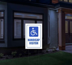 HIP Reflective Handicap Yard Signs