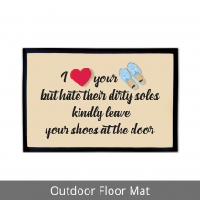 Leave Your Shoes Outdoor Floor Mats