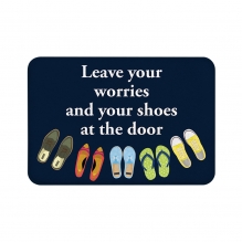 Leave Your Worries Floor Mats