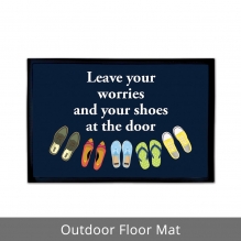 Leave Your Worries Outdoor Floor Mats