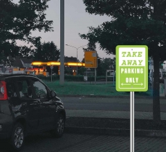 Take Away Parking Only Parking Signs