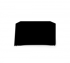 4' Pleated Table Covers - Black