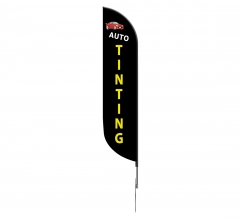 Pre-Printed Auto Tinting Feather Flag
