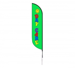 Pre-Printed Daycare Feather Flag