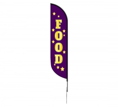 Pre-Printed Food Feather Flag
