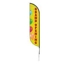 Pre-Printed Grand Opening Feather Flag