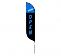 Pre-Printed Now Open Feather Flag